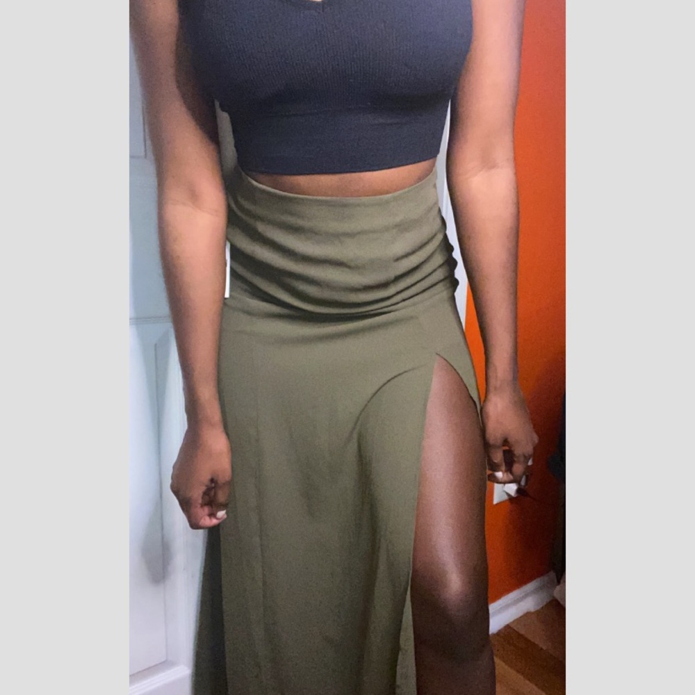 Split maxi skirt